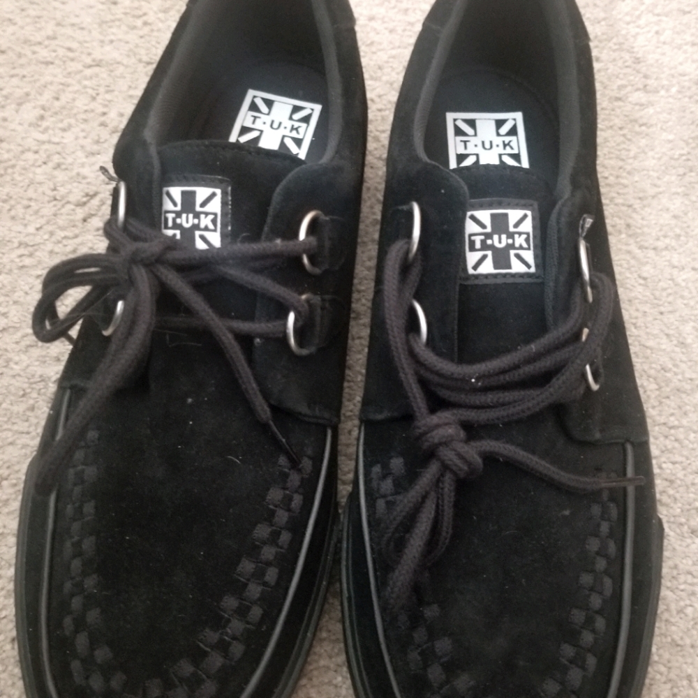 TUK Brand new Sz 13 mens Blk suede Sneakers